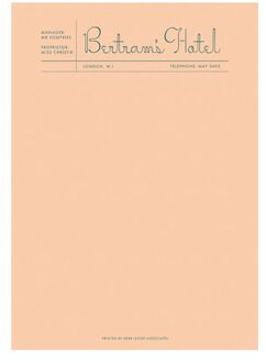 Fictional Hotel Notepads: Bertram's Hotel - Herb Lester Associates Fictional Hotel Notepads - Herb Lester Associates