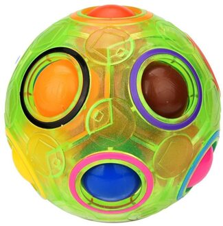 Fidget Puzzel Lichtgevende Sferische Bal Vormige Lichtgevende Stress Reliever Regenboog Bal Fun Speelgoed Creatieve Puzzel Speelgoed # Y30