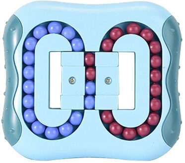 Fidget Roterende Magische Bonen Decompressie Educatief Speelgoed Vingertop Spinning Zintuiglijke Fidget Stress Relief Speelgoed Voor Kinderen lucht blauw