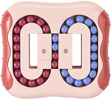 Fidget Roterende Magische Bonen Decompressie Educatief Speelgoed Vingertop Spinning Zintuiglijke Fidget Stress Relief Speelgoed Voor Kinderen rood