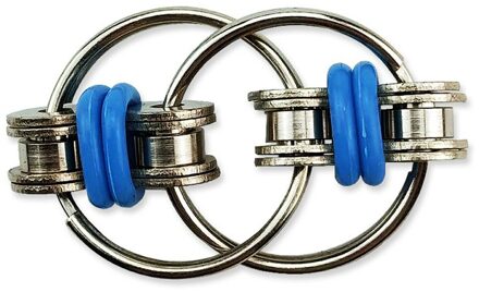 Fidget Speelgoed Flippy Ketting Stress Angst Relief Keten Stress Relief Speelgoed Fidget Spinner Sleutelhanger Voor Volwassenen En Tieners blauw