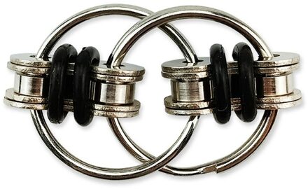 Fidget Speelgoed Flippy Ketting Stress Angst Relief Keten Stress Relief Speelgoed Fidget Spinner Sleutelhanger Voor Volwassenen En Tieners zwart