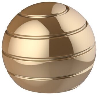 Fidget Speelgoed Metalen Gyro Desktop Bal Rotary Gyro Aluminium Ronde Metalen Kinetische Decompressie Speelgoed Goud