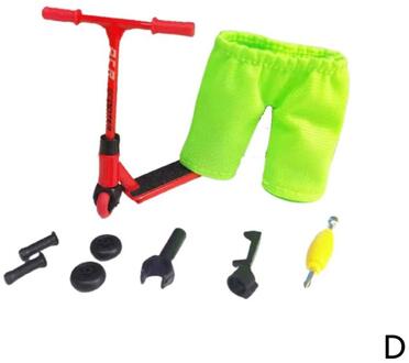 Fidget Speelgoed Mini Vinger Scooter Model Legering Scooter + Broek + Reservewiel QWEY7TCD