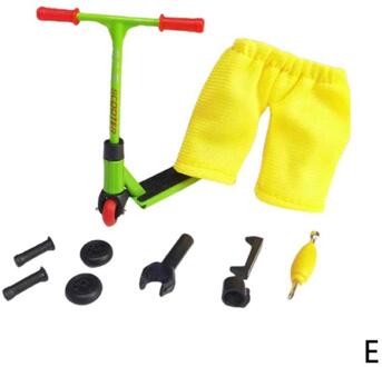 Fidget Speelgoed Mini Vinger Scooter Model Legering Scooter + Broek + Reservewiel QWEY7TCE