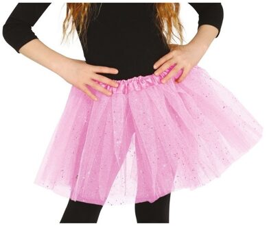 Fiesta Petticoat/tutu rokje - meisjes - lichtroze - 31 cm - Tule onderrokje - kinderen