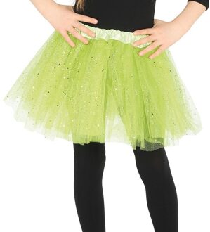 Fiesta Petticoat/tutu rokje - meisjes - lime groen - 31 cm - Tule onderrokje - kinderen