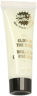 Fiestas Glow in the Dark schmink/make-up tube 20 ml - Fluorescerende gel voor gezicht en lichaam - Schmink