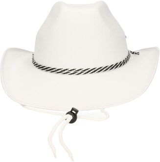 Fiestas Guirca Cowboyhoed Dallas Fluweel Wit One-size