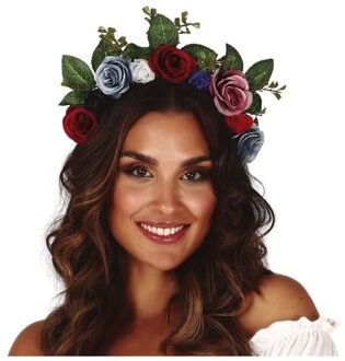 Fiestas Guirca Haarband Bloemen En Bladeren Dames 17 Cm Multikleur