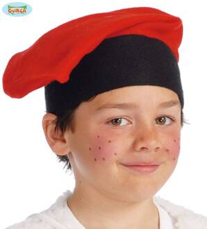 Fiestas Guirca Hoed Barretina Junior Polyester Rood/zwart