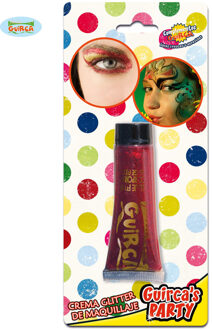 Fiestas Guirca Make-up Tube Glitter 20 Ml Rood