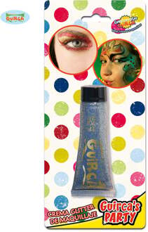 Fiestas Guirca Make-up Tube Glitter 20 Ml Zilver