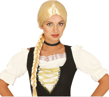 Fiestas Guirca Verkleedpruik Gevlochten Dames Synthetisch Blond