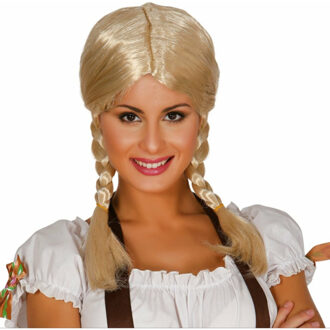 Fiestas Guirca Verkleedpruik Oktoberfest Dames Synthetisch Blond