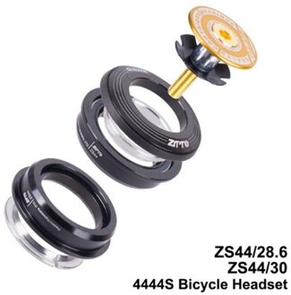 Fiets 4444S Headset 44Mm 1-1/8 "28.6 Rechte Buis Vork Semi Geïntegreerde Onderdelen goud