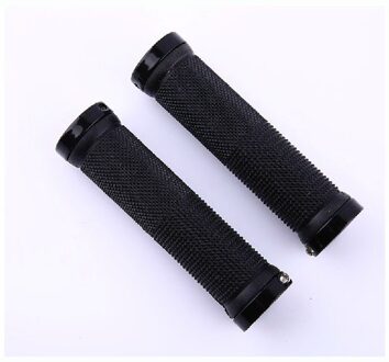 Fiets Accessoires Mountain Cycling Bike Fiets Mtb Stuur Grips Rubber Anti-Slip Mountainbike Slot Op Fiets Handgreep zwart