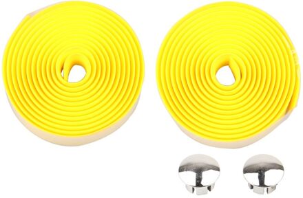 Fiets accessoires Stuurlint Cork Grips Fietsen Road Fiets Wrap Tapes & Twee Bar Pluggen bicicleta fietsen велосипед Geel