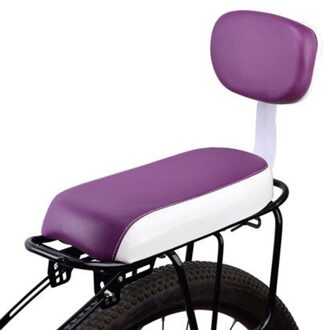 Fiets Achterbank Comfortabele Kind Outdoor Rugleuning Kid Carrier Fietsen Paardrijden Kussen Antislip Mountainbike Ergonomische Pad paars