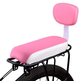 Fiets Achterbank Comfortabele Kind Outdoor Rugleuning Kid Carrier Fietsen Paardrijden Kussen Antislip Mountainbike Ergonomische Pad roze