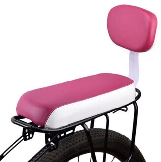 Fiets Achterbank Comfortabele Kind Outdoor Rugleuning Kid Carrier Fietsen Paardrijden Kussen Antislip Mountainbike Ergonomische Pad wijn rood