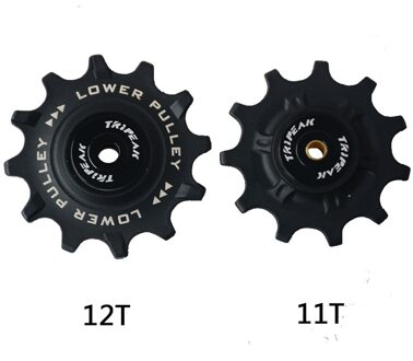 Fiets Achterderailleur Neuswiel 11T-12T Road Gids Bike Steel Lager Katrol Voor 4700/5800/6700/6800/7900 Road 10/11 Speed zwart 11-12T