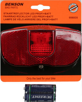 Fiets achterlicht / staartreflector fietsverlichting LED universeel Rood