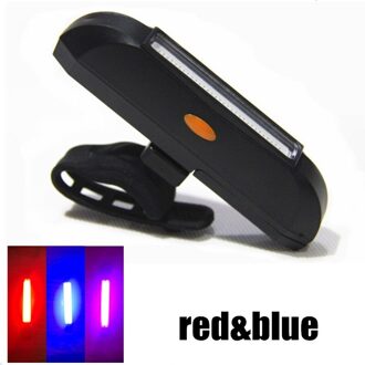 Fiets Achterlichten Waterdichte Bike Waarschuwing Terug Achterlichten Mountainbike Racefiets Super Heldere Led Licht rood en blauw
