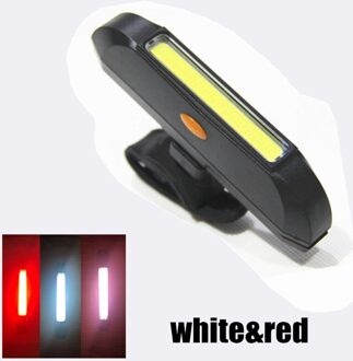 Fiets Achterlichten Waterdichte Bike Waarschuwing Terug Achterlichten Mountainbike Racefiets Super Heldere Led Licht wit en rood