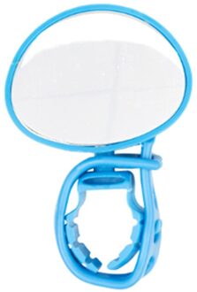 Fiets Achteruitkijkspiegel Reflector Silicone Verstelbare Handvat Achteruitkijkspiegel Mountainbike Fiets Rijden Accessoires blauw