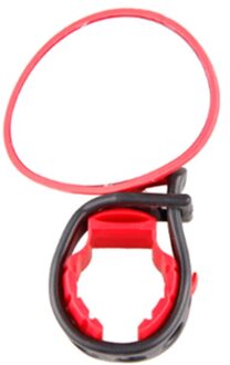 Fiets Achteruitkijkspiegel Reflector Silicone Verstelbare Handvat Achteruitkijkspiegel Mountainbike Fiets Rijden Accessoires rood