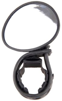 Fiets Achteruitkijkspiegel Reflector Silicone Verstelbare Handvat Achteruitkijkspiegel Mountainbike Fiets Rijden Accessoires zwart