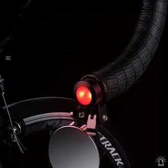 Fiets Achteruitkijkspiegel Road Stuur Blokkeren Spiegel Met Licht Fietsen Accessoires 360 Graden Rotatie