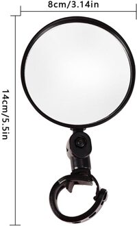 Fiets Achteruitkijkspiegel Spiegels Groothoek Bolle Spiegel Fietsen Achteruitkijkspiegels Mtb Achteruitkijkspiegels Siliconen Handvat Achteruitkijkspiegel 1 stk 70mm