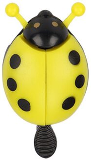 Fiets Bell Ring Kever Cartoon Fietsen Bell Kids Lieveheersbeestje Bell Ring Voor Bike Rijden Hoorn Alarm Fiets Accessoires geel