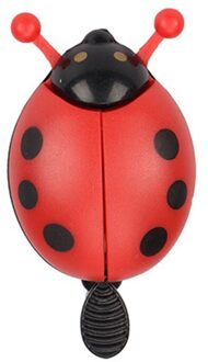 Fiets Bell Ring Kever Cartoon Fietsen Bell Kids Lieveheersbeestje Bell Ring Voor Bike Rijden Hoorn Alarm Fiets Accessoires rood