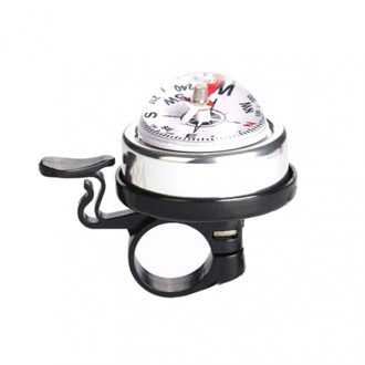 Fiets Bells Aluminium Kompas Klokken Mountainbike Veiligheid Alarm Veilig Rijden Hoorn Riding Apparatuur Accessoires wit