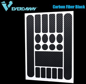 Fiets Beschermende Sticker Krasbestendig Mountainbike Frame Voorvork Beschermende Film Ketting Frame Veiligheid Tape Protector koolstofvezel zwart