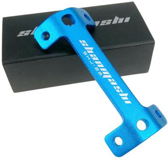 Fiets Bidonhouder Extender Dubbele Hoofd Bidonhouder Mountainbike Water Bekerhouder Expander Frame Houder Beugel Stand blauw