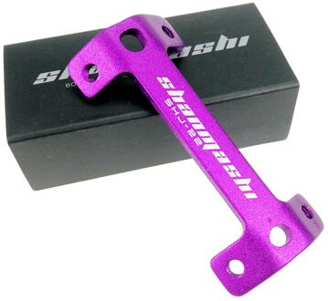 Fiets Bidonhouder Extender Dubbele Hoofd Bidonhouder Mountainbike Water Bekerhouder Expander Frame Houder Beugel Stand paars