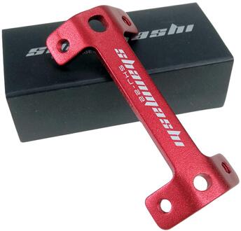 Fiets Bidonhouder Extender Dubbele Hoofd Bidonhouder Mountainbike Water Bekerhouder Expander Frame Houder Beugel Stand rood