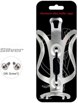 Fiets Bidonhouder Fiets Bidonhouder Mountainbike Racefiets Ultralichte Aluminium Water Bekerhouder Fietsen Apparatuur zilver