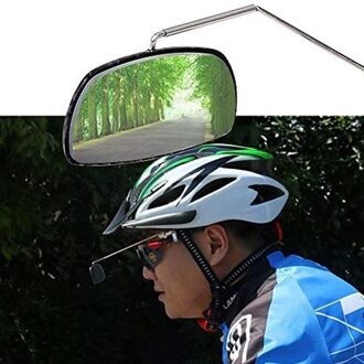 Fiets Bril Achteruitkijkspiegel 360 Graden Spiegel Aluminium Aanpassing Helm Mount High Definition Lens