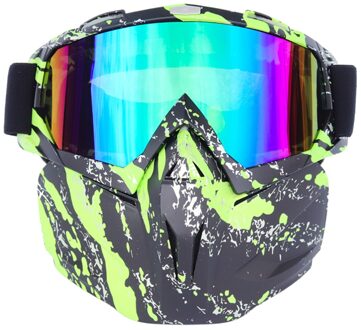 Fiets Bril Gezicht Cover Afneembare Beschermende Outdoor Sport Motorrijden Skiën Bril GB