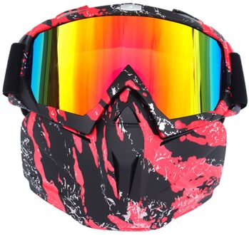 Fiets Bril Gezicht Cover Afneembare Beschermende Outdoor Sport Motorrijden Skiën Bril RB