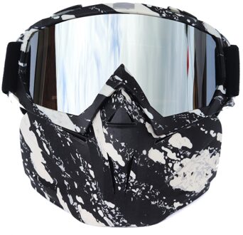 Fiets Bril Gezicht Cover Afneembare Beschermende Outdoor Sport Motorrijden Skiën Bril WB