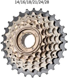 Fiets Cassette Mtb Vrijloop 6S 7S 8S Geplast Vrijloop 13-28T Bike Component Beugel tandwiel Voor Shimano 6 Speed