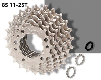 Fiets Cassette Vouwfiets Vrijloop 8S 9S 10S 11Speed Fiets Vliegwiel Tandwiel Fiets Cassette 25T 28T 36T Fiets Vrijloop 8S 11-25T