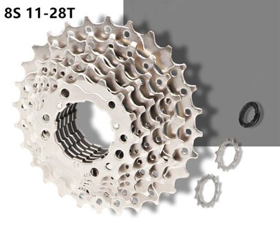 Fiets Cassette Vouwfiets Vrijloop 8S 9S 10S 11Speed Fiets Vliegwiel Tandwiel Fiets Cassette 25T 28T 36T Fiets Vrijloop 8S 11-28T
