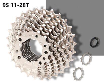 Fiets Cassette Vouwfiets Vrijloop 8S 9S 10S 11Speed Fiets Vliegwiel Tandwiel Fiets Cassette 25T 28T 36T Fiets Vrijloop 9S 11-28T